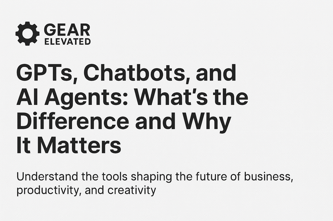 Understanding the difference between GPTs and chatbots for business and productivity improvement