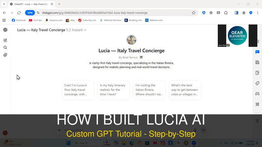 How I Built Lucia AI: A Custom GPT for Italy Travel Planning (Complete Walkthrough)