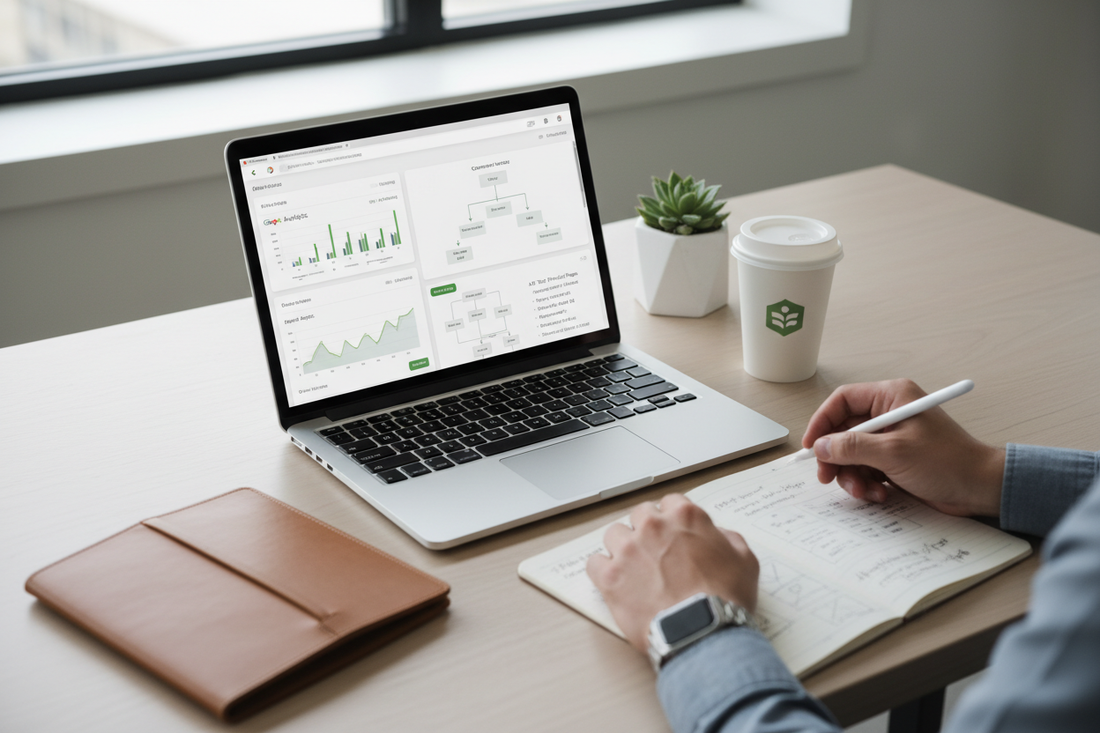 Shopify store audit workspace showing conversion analytics and optimization strategy