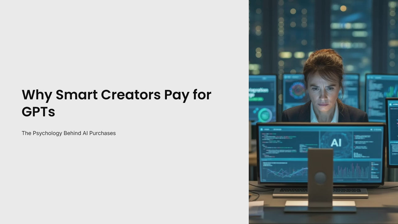 Load video: Why People BUY GPTs: The Psychology of Selling AI Tools